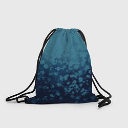 Рюкзак-мешок Абстракция синий, цвет: 3D-принт