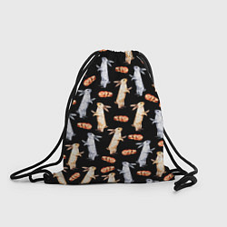 Рюкзак-мешок Акварельные кролики, цвет: 3D-принт