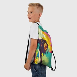 Рюкзак-мешок Чел в нирване, цвет: 3D-принт — фото 2