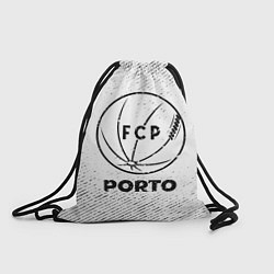 Рюкзак-мешок Porto с потертостями на светлом фоне, цвет: 3D-принт