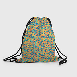 Рюкзак-мешок Абстрактный мозаичный узор, цвет: 3D-принт