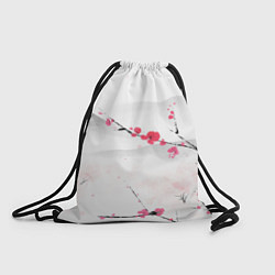 Рюкзак-мешок Японский пейзаж, начало весны, цвет: 3D-принт