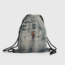 Рюкзак-мешок Серый туман и оранжевые краски, цвет: 3D-принт