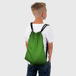 Рюкзак-мешок Зеленый с затемняющей виньеткой, цвет: 3D-принт — фото 2