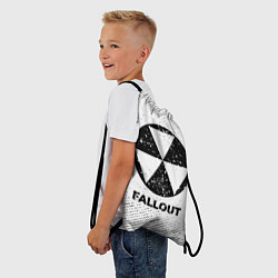 Рюкзак-мешок Fallout с потертостями на светлом фоне, цвет: 3D-принт — фото 2