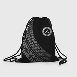 Рюкзак-мешок Mercedes tire tracks, цвет: 3D-принт
