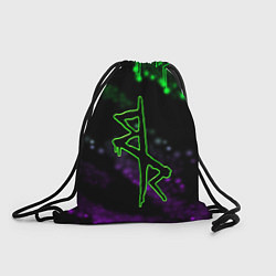 Рюкзак-мешок Логотип киберпанков из Cyberpunk: edgerunners, цвет: 3D-принт