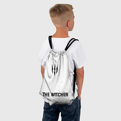 Рюкзак-мешок The Witcher glitch на светлом фоне: символ, надпис, цвет: 3D-принт — фото 2