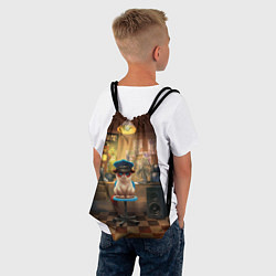 Рюкзак-мешок Сердитый кот, цвет: 3D-принт — фото 2