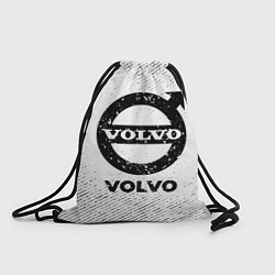 Рюкзак-мешок Volvo с потертостями на светлом фоне, цвет: 3D-принт