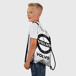 Рюкзак-мешок Volvo с потертостями на светлом фоне, цвет: 3D-принт — фото 2