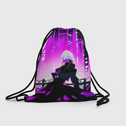 Рюкзак-мешок Люси нетраннер - фиолетовый, цвет: 3D-принт
