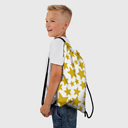 Рюкзак-мешок Жёлтые звезды, цвет: 3D-принт — фото 2