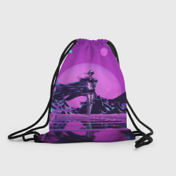 Рюкзак-мешок Фантазийный силуэт - vaporwave, цвет: 3D-принт