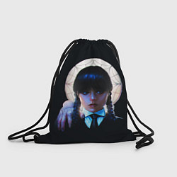 Рюкзак-мешок Уэнсдэй с рукой во мраке, цвет: 3D-принт