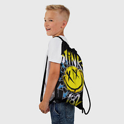 Рюкзак-мешок Блинк смайл, цвет: 3D-принт — фото 2