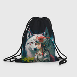 Рюкзак-мешок Princess Mononoke by Studio Ghibli, цвет: 3D-принт