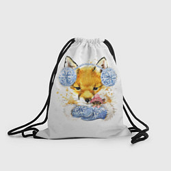 Рюкзак-мешок Лисичка с мышкой, цвет: 3D-принт