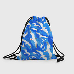 Мешок для обуви Летящие чайки в небе