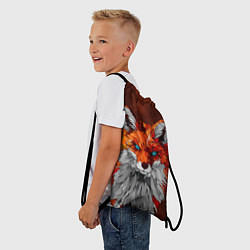 Рюкзак-мешок Голубоглазая лиса, цвет: 3D-принт — фото 2