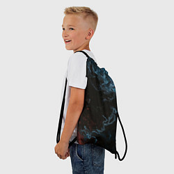 Рюкзак-мешок Красно синее небо, цвет: 3D-принт — фото 2