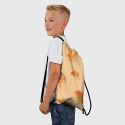 Рюкзак-мешок Золотые рыбки в фоне, цвет: 3D-принт — фото 2