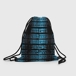 Рюкзак-мешок Голубая абстракция, цвет: 3D-принт