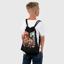 Рюкзак-мешок Фантазии, цвет: 3D-принт — фото 2