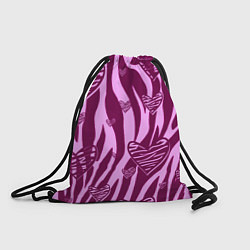 Рюкзак-мешок Полосатая любовь, цвет: 3D-принт