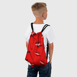 Рюкзак-мешок Мне все можно паттерн на красном, цвет: 3D-принт — фото 2
