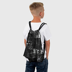 Рюкзак-мешок Абстракт чёрного и белого, цвет: 3D-принт — фото 2