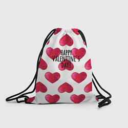 Рюкзак-мешок Сердца из краски - паттерн на день святого валенти, цвет: 3D-принт