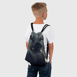 Рюкзак-мешок Олень в дождевике, цвет: 3D-принт — фото 2