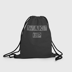 Рюкзак-мешок Wake up, цвет: 3D-принт