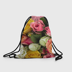 Рюкзак-мешок Букет красивых роз, цвет: 3D-принт