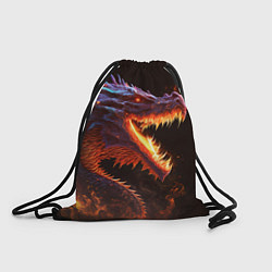Рюкзак-мешок Огненный дракон, цвет: 3D-принт
