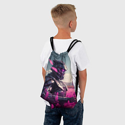 Рюкзак-мешок Робо-самурай, цвет: 3D-принт — фото 2