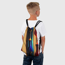 Рюкзак-мешок Жидкое стекло, цвет: 3D-принт — фото 2