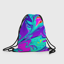 Рюкзак-мешок Неоновые краски разводы, цвет: 3D-принт