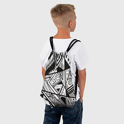 Рюкзак-мешок Геометрический орнамент, цвет: 3D-принт — фото 2