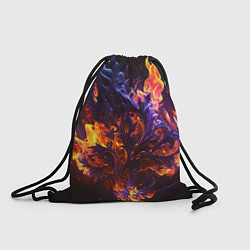 Рюкзак-мешок Текстура огня, цвет: 3D-принт