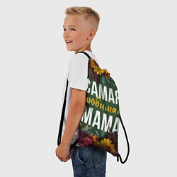 Рюкзак-мешок Цветы самая лучшая мама, цвет: 3D-принт — фото 2