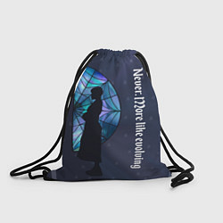 Рюкзак-мешок Уэнсдей Аддамс - темная сторона окна, цвет: 3D-принт