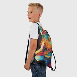 Рюкзак-мешок Яркая красивая лиса, цвет: 3D-принт — фото 2