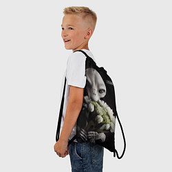 Рюкзак-мешок Пришелец с цветами, цвет: 3D-принт — фото 2