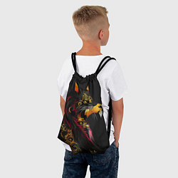 Рюкзак-мешок Китайский волк, цвет: 3D-принт — фото 2