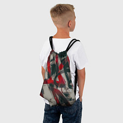 Рюкзак-мешок Красное граффити, цвет: 3D-принт — фото 2