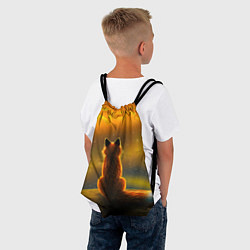 Рюкзак-мешок Лиса духи предков, цвет: 3D-принт — фото 2