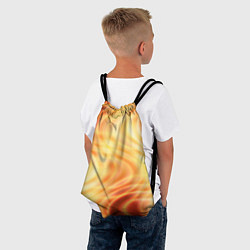 Рюкзак-мешок Абстрактные оранжево-жёлтые солнечные волны, цвет: 3D-принт — фото 2