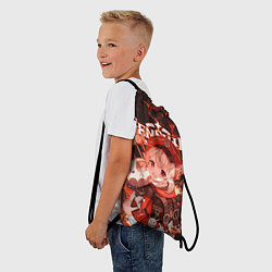 Рюкзак-мешок Кли на фоне раскаленной лавы, цвет: 3D-принт — фото 2